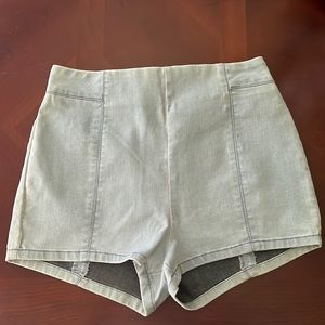 High Waisted Denim shorts by Kimchi Blue